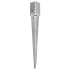 Picas de tierra 12 uds acero galvanizado plateado 8x8x76