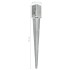 Picas de tierra 12 uds acero galvanizado plateado 8x8x76