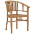 Silla de jardín 2 unidades madera maciza de