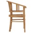 Silla de jardín 2 unidades madera maciza de