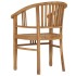 Silla de jardín 2 unidades madera maciza de