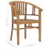 Silla de jardín 2 unidades madera maciza de