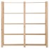 Estantería de 5 niveles madera pino maciza 170x28,5x170