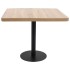 Mesa de bistró MDF marrón claro 80x80
