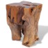 Taburete de madera maciza de