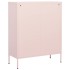 Armario de almacenamiento acero rosa 80x35x101,5