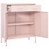 Armario de almacenamiento acero rosa 80x35x101,5