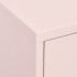 Armario de almacenamiento acero rosa 80x35x101,5