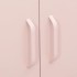 Armario de almacenamiento acero rosa 80x35x101,5