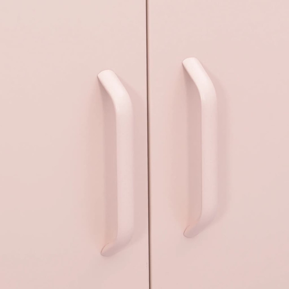 Armario de almacenamiento acero rosa 80x35x101,5