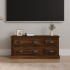 Mueble para TV madera contrachapada roble marrón 100x35,5x45