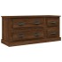 Mueble para TV madera contrachapada roble marrón 100x35,5x45