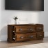 Mueble para TV madera contrachapada roble marrón 100x35,5x45