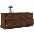 Mueble para TV madera contrachapada roble marrón 100x35,5x45