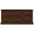 Mueble para TV madera contrachapada roble marrón 100x35,5x45