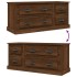 Mueble para TV madera contrachapada roble marrón 100x35,5x45