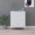 Armario de almacenamiento acero blanco 80x35x101,5