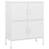 Armario de almacenamiento acero blanco 80x35x101,5