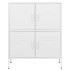 Armario de almacenamiento acero blanco 80x35x101,5