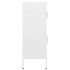 Armario de almacenamiento acero blanco 80x35x101,5