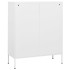 Armario de almacenamiento acero blanco 80x35x101,5
