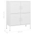 Armario de almacenamiento acero blanco 80x35x101,5