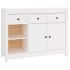 Aparador de madera maciza de pino blanco 100x35x74