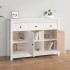Aparador de madera maciza de pino blanco 100x35x74