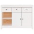 Aparador de madera maciza de pino blanco 100x35x74