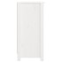 Aparador de madera maciza de pino blanco 100x35x74