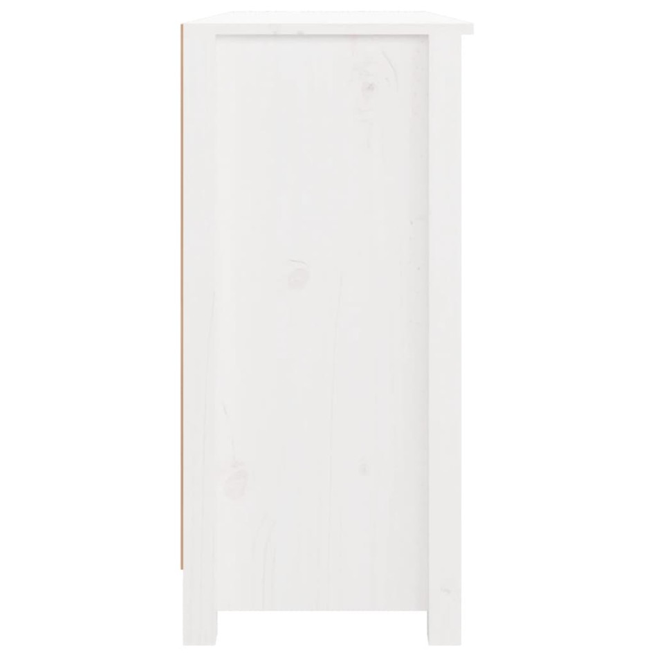 Aparador de madera maciza de pino blanco 100x35x74