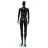 Maniquí de mujer completo base de vidrio negro brillante 175