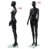 Maniquí de mujer completo base de vidrio negro brillante 175