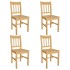Sillas de comedor 4 unidades madera de