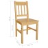 Sillas de comedor 4 unidades madera de