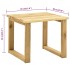 Tumbona de jardín con mesa de madera de pino