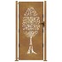 Puerta de jardín acero corten diseño árbol 105x180