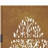 Puerta de jardín acero corten diseño árbol 105x180