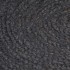 Alfombra de yute tejida a mano redonda gris oscuro 180
