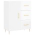 Aparador de madera contrachapada blanco brillante 69,5x34x90