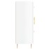 Aparador de madera contrachapada blanco brillante 69,5x34x90