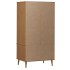 Armario MOLDE madera maciza de pino marrón 90x55x175