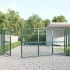 Puerta de malla de jardín acero galvanizado verde 350x175