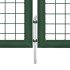 Puerta de malla de jardín acero galvanizado verde 350x175