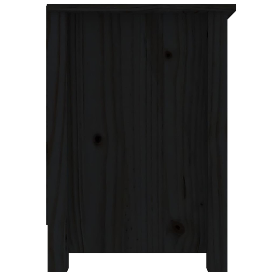 Mueble de TV de madera maciza de pino negro 103x36,5x52