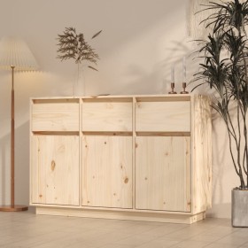 Aparador de madera maciza de pino 110x34x75