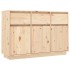 Aparador de madera maciza de pino 110x34x75