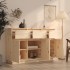 Aparador de madera maciza de pino 110x34x75