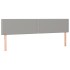 Cama box spring con colchón tela gris claro 180x200
