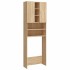 Armario de lavadora color roble Sonoma 64x25,5x190